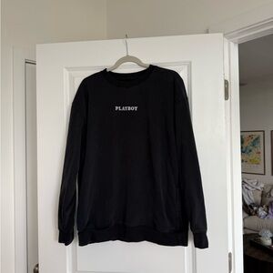 PLAYBOY Black Crewneck Sweater